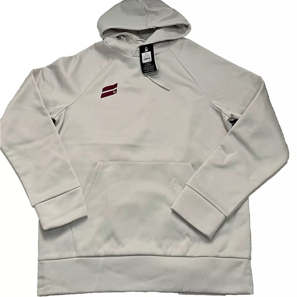 Hurley Exist Poly Fleece Hoodie - NWT Mens Size Large White - pullover - Picture 1 of 3